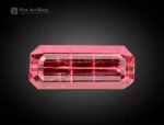 0.85 carat tourmaline emerald cut gemstone from Afghanistan