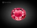 1.75 carat rubellite tourmaline gemstone with oval cut from Afghanistan, natural red-pink stone for rings, pendants, and jewelry collections