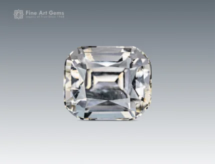 Natural 16.55 carat cushion cut quartz gemstone with clear brilliance, sourced from Pakistan, ideal for jewelry and gemstone collections