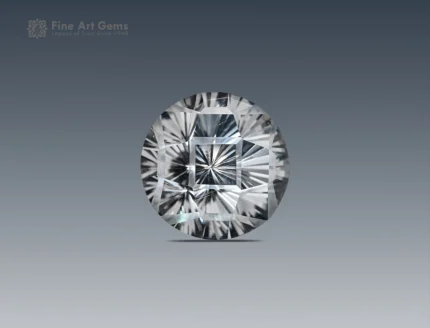 22-carat round brilliant cut quartz gemstone from Pakistan, ideal for jewelry, rings, pendants, and gemstone collections