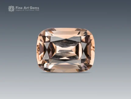3.45 carat cushion-cut topaz gemstone from Pakistan, featuring a natural golden color, perfect for jewelry, rings, pendants, and gemstone collections.
