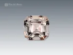 6.40 carat cushion cut topaz gemstone with champagne tones and sparkling brilliance sourced from Pakistan