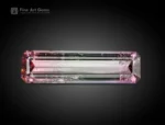 7.60 carat tri-color tourmaline gemstone with emerald cut from Afghanistan, natural and rare, perfect for rings, pendants, and jewelry collections.