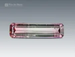 7.60 carat tri-color tourmaline gemstone with emerald cut from Afghanistan, natural and rare, perfect for rings, pendants, and jewelry collections.