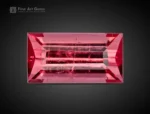 Natural 0.80 carat pink tourmaline gemstone with baguette cut from Afghanistan, perfect for rings, pendants, or jewelry collections