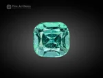03 carat cushion cut green tourmaline gemstone from Afghanistan, ideal for jewelry, rings, pendants, or collector pieces.