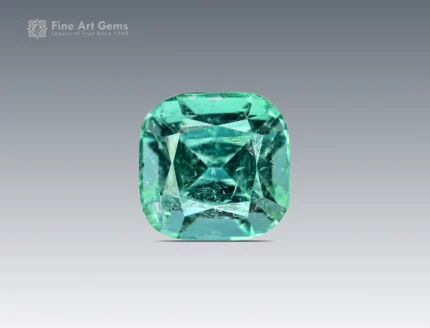 03 carat cushion cut green tourmaline gemstone from Afghanistan, ideal for jewelry, rings, pendants, or collector pieces.