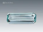 1.15 carat emerald cut aquamarine gemstone from Madagascar, ideal for rings, pendants, and fine jewelry