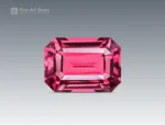 1.15 carat rhodolite garnet with emerald cut, perfect for rings, pendants, or jewelry collections