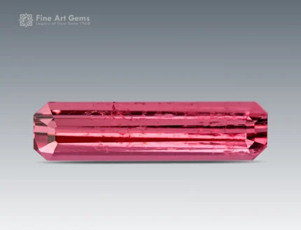 Natural 1.45 carat tourmaline with emerald cut from Afghanistan, perfect for a ring, pendant, or fine jewelry collection