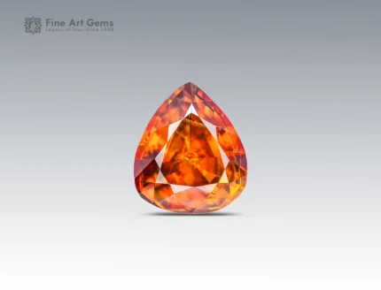 1.50 carat sphene titanite with pear cut from Pakistan