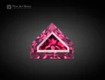 1.65-carat rhodolite garnet gemstone with fancy-cut, vibrant pinkish-red color, ideal for rings, pendants, and fine jewelry collections.