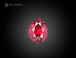 1.80 carat pear cut rhodolite garnet gemstone from Africa, perfect for pendants, rings, and fine jewelry