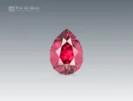 1.80 carat pear cut rhodolite garnet gemstone from Africa, perfect for pendants, rings, and fine jewelry