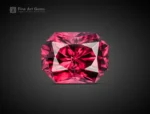 Natural 1.85 carat rhodolite garnet with radiant cut, ideal for rings, pendants, or fine jewelry collections