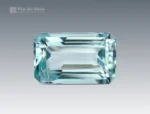 1.95 carat emerald cut aquamarine gemstone from Madagascar, perfect for rings, pendants, and fine jewelry.
