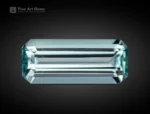 2.10 carat emerald cut aquamarine gemstone from Madagascar, ideal for rings, pendants, and fine jewelry