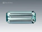 2.10 carat emerald cut aquamarine gemstone from Madagascar, ideal for rings, pendants, and fine jewelry