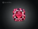 2.10 carat rhodolite garnet gemstone with cushion cut from Africa, perfect for rings, pendants, fine jewelry, and gemstone collections