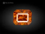 2.20 carat sphene (titanite) gemstone from Pakistan with golden-orange fire, ideal for rings, pendants, and fine jewelry