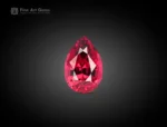 2.35 carat pear cut rhodolite garnet gemstone from Africa, perfect for rings, pendants, and earrings
