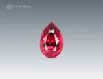 2.35 carat pear cut rhodolite garnet gemstone from Africa, perfect for rings, pendants, and earrings