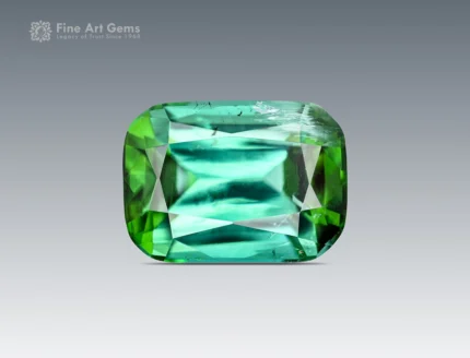 3.65 carat tourmaline cushion cut gemstone from Afghanistan, perfect for rings, pendants, and fine jewelry