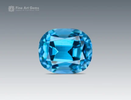 Natural 4.95 carat zircon with cushion cut from Cambodia, ideal for a ring, pendant, or luxury jewelry collection