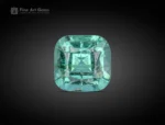 Greenish-blue 5.75-carat cushion cut tourmaline gemstone from Afghanistan, perfect for rings, pendants, and fine jewelry