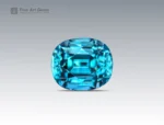 7.75 carat zircon with cushion cut from Cambodia