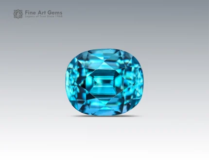 7.75 carat zircon with cushion cut from Cambodia