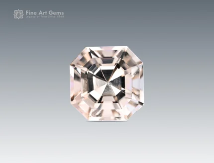 8.15 carat asscher cut topaz gemstone from Pakistan, ideal for statement rings, pendants, and fine jewelry