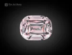 9.75 carat cushion cut morganite gemstone from Afghanistan, perfect for rings and pendants