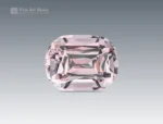 9.75 carat cushion cut morganite gemstone from Afghanistan, perfect for rings and pendants
