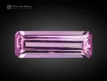 0.70 ct pink topaz gemstone with emerald cut from Pakistan, fine gem-quality stone for jewelry.