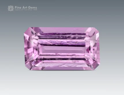 0.95ct topaz gemstone with emerald cut from Pakistan, fine faceted gem with clear brilliance.