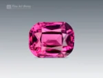 1.15 carat rhodolite garnet with cushion cut from Africa, fine gem with vivid hot pink color.