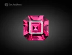 Vibrant 1.60 carat rhodolite garnet in Asscher cut from Africa – ideal gemstone for rings, pendants, and custom jewelry collections.