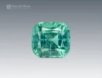 Natural 2.80 carat tourmaline gemstone in cushion cut, sourced from Afghanistan, showing a vivid green color perfect for rings, pendants, and jewelry.