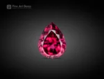 Fine pear-cut rhodolite garnet gemstone pair from Africa.