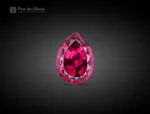 Fine pear-cut rhodolite garnet gemstone pair from Africa.