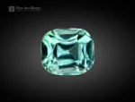 Vibrant 2.90 carat green tourmaline gemstone with fine cushion cut from Afghanistan.