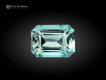 Light green Afghan tourmaline gemstone in emerald cut, one ct, natural and untreated.