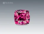 1.25-carat rhodolite garnet with a fancy cut from Africa, a fine gem with a vivid, hot pink color.
