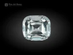 Cushion cut 5.20 ct aquamarine, light blue color, slightly included, from Shigar Valley, Pakistan.