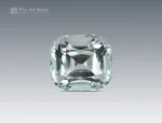 Cushion cut 5.20 ct aquamarine, light blue color, slightly included, from Shigar Valley, Pakistan.