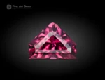 Fancy-cut hot pink rhodolite garnet, 1.25 carats, with bright color and sharp faceting from Africa.