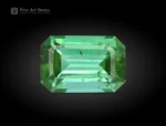 Emerald-cut green tourmaline, 1.90 carats, fine color and clarity from Afghanistan.