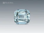 Fine gemmy 15.35 carat cushion-cut aquamarine gemstone with bright icy blue color from Pakistan.