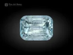 Fine-cut 44.20-carat cushion aquamarine gemstone from Pakistan with icy-blue color and faceted design for high-end rings, pendants, and jewelry collections.